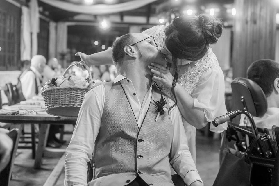 Entregando souvenires