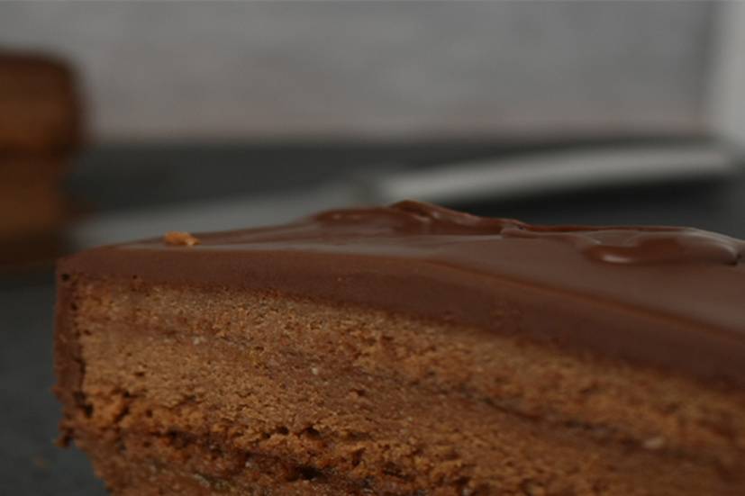 Detalle tarta sacher