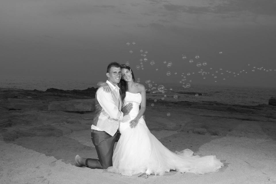 Postboda en la playa