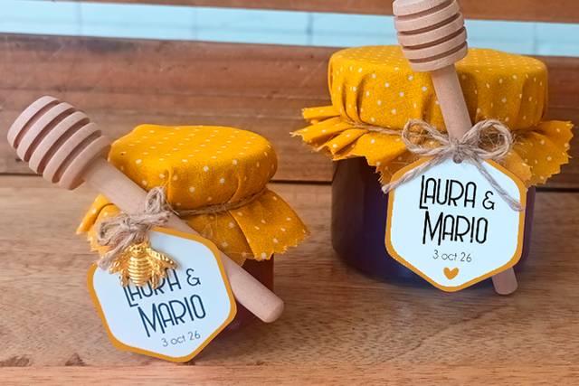 Botes de miel personalizados