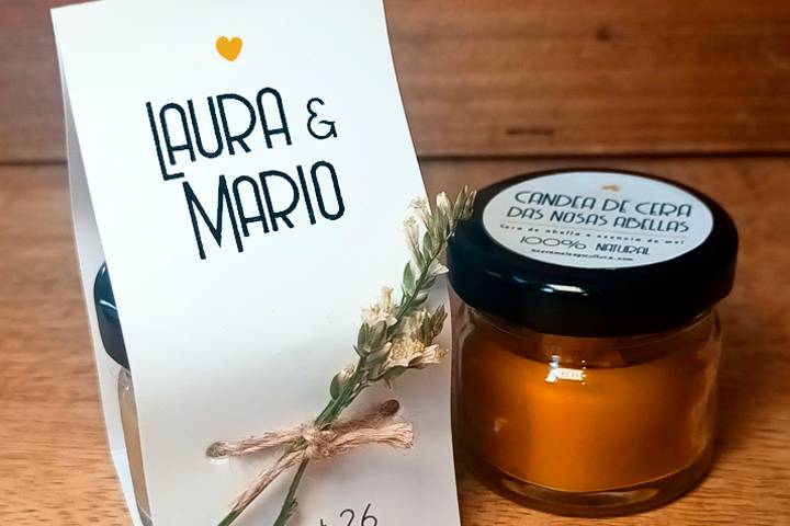 Vela aromática personalizada