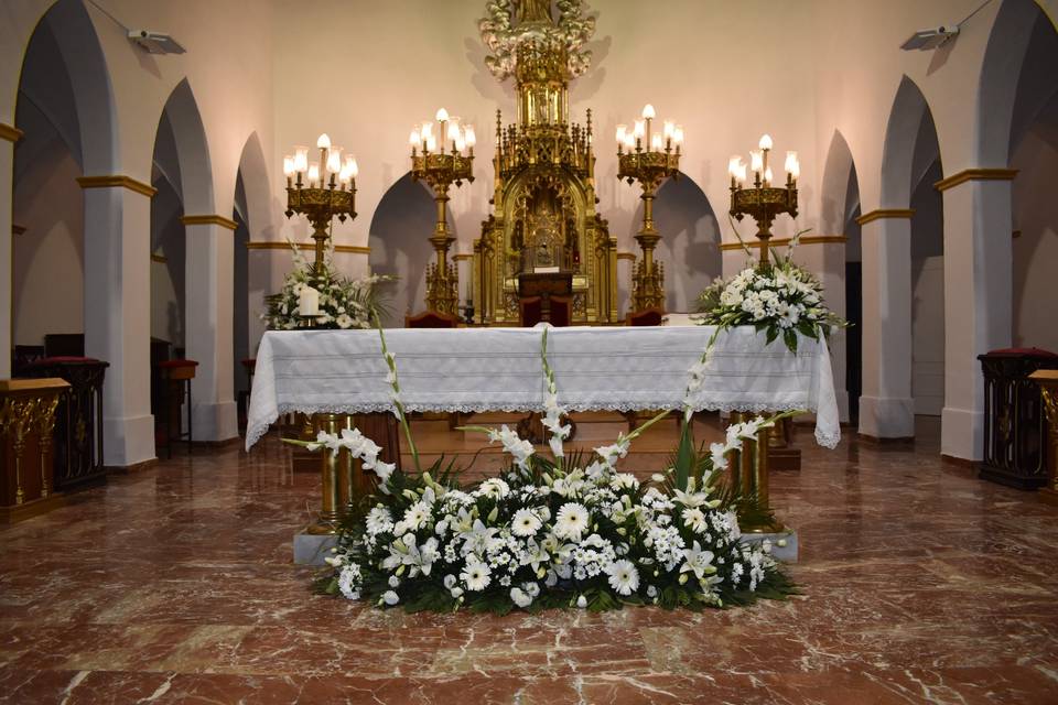 Altar ceremonia iglesia