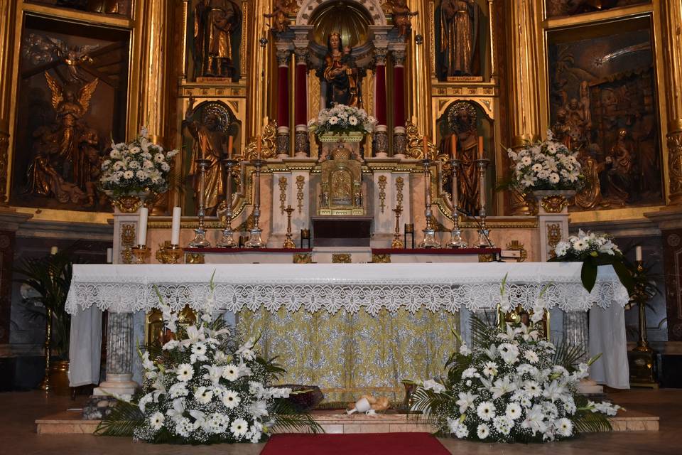 Altar ceremonia iglesia