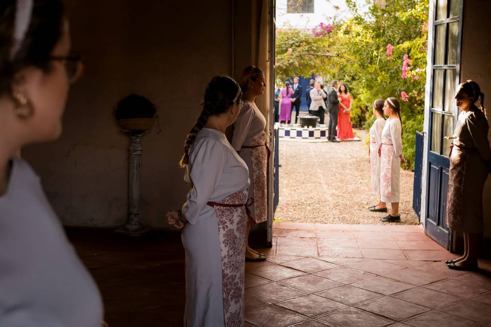 Recibimiento a los invitados