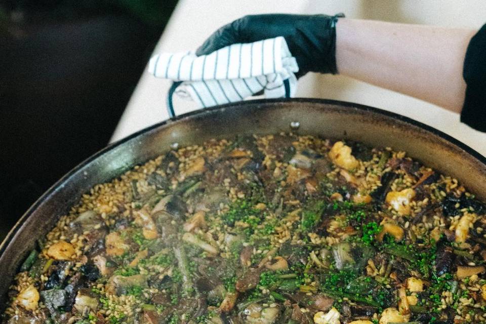 Arroz vegetal de temporada