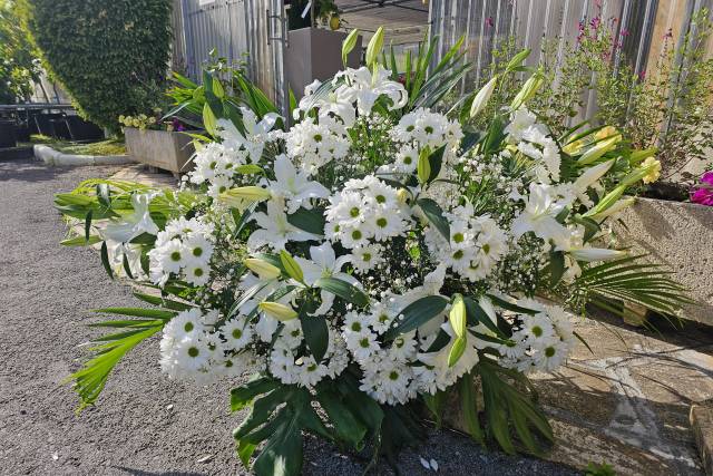 Centro lilium y Crisantemo
