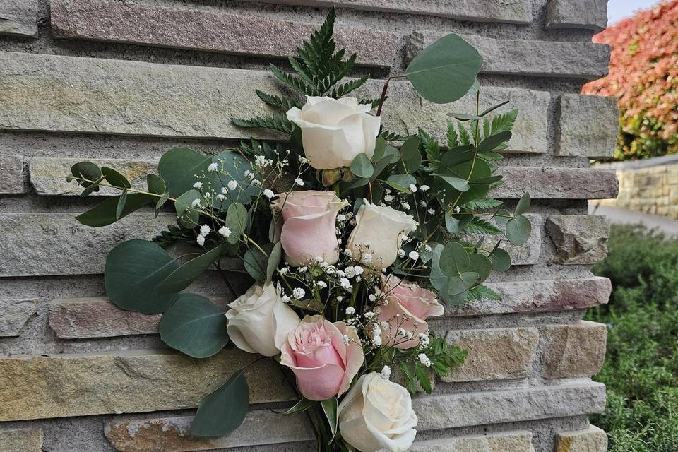 Ramo plano rosas
