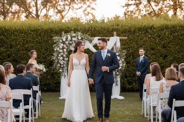Ceremonia de boda elegante