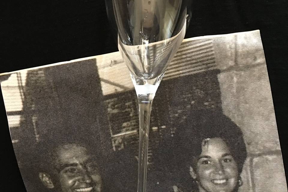 Copas de champan personalizada