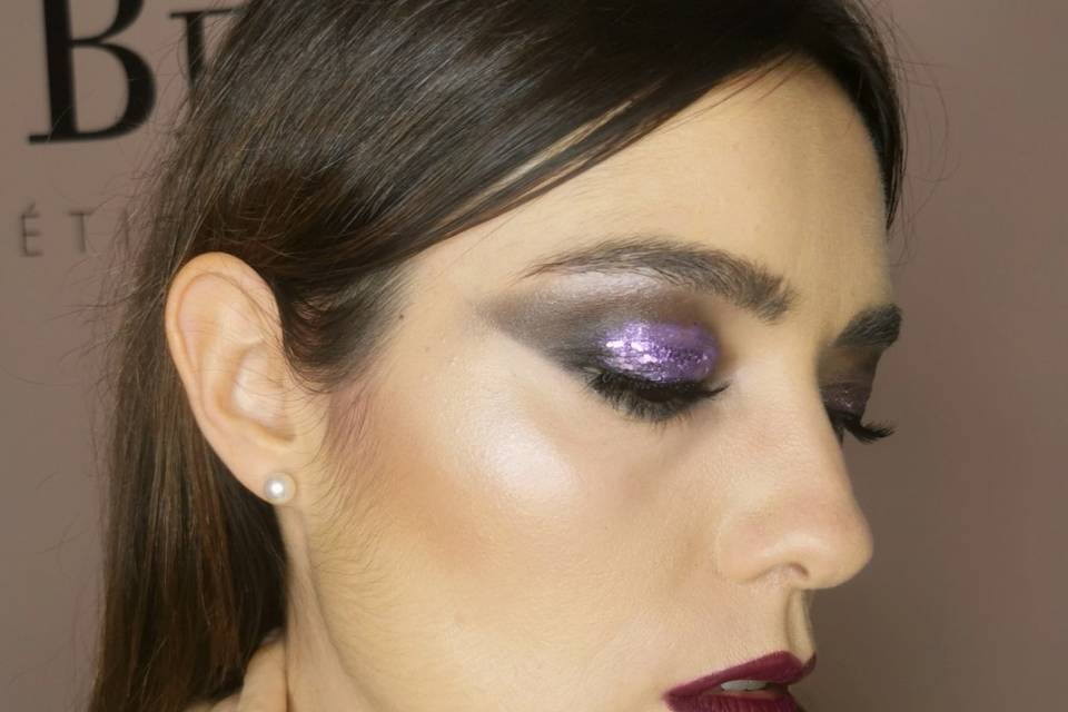 Maquillaje brillo