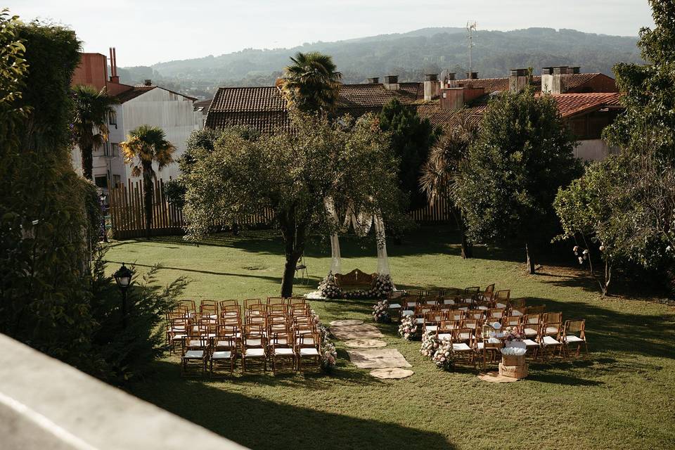 Ceremonia en jardin del peral