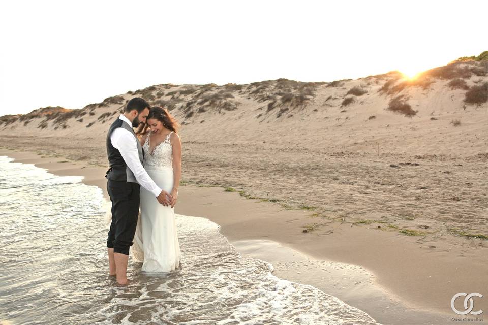 Postboda en la playa