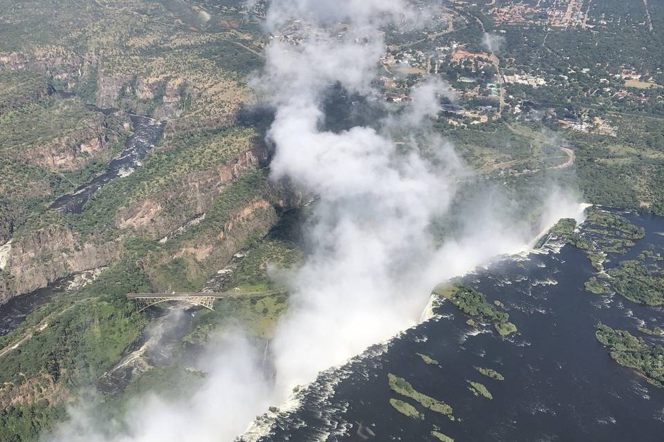 Cataratas en helicóptero