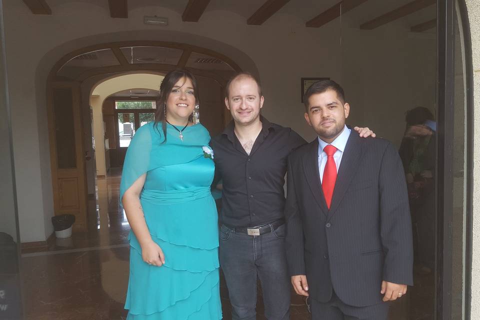 Con los novios