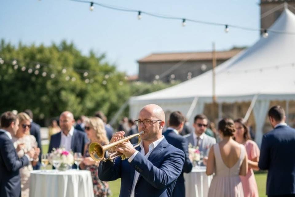 Amenizando con trompeta