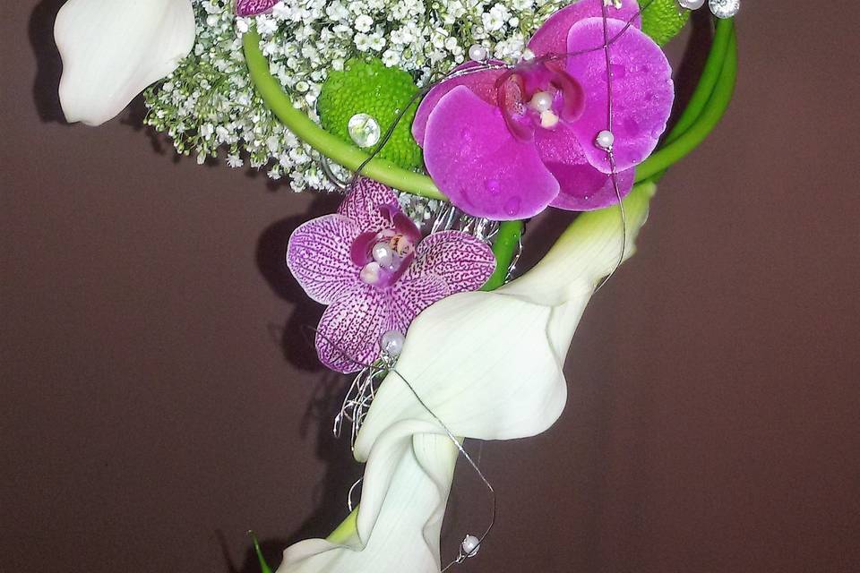 Ramo de novia de orquíeas