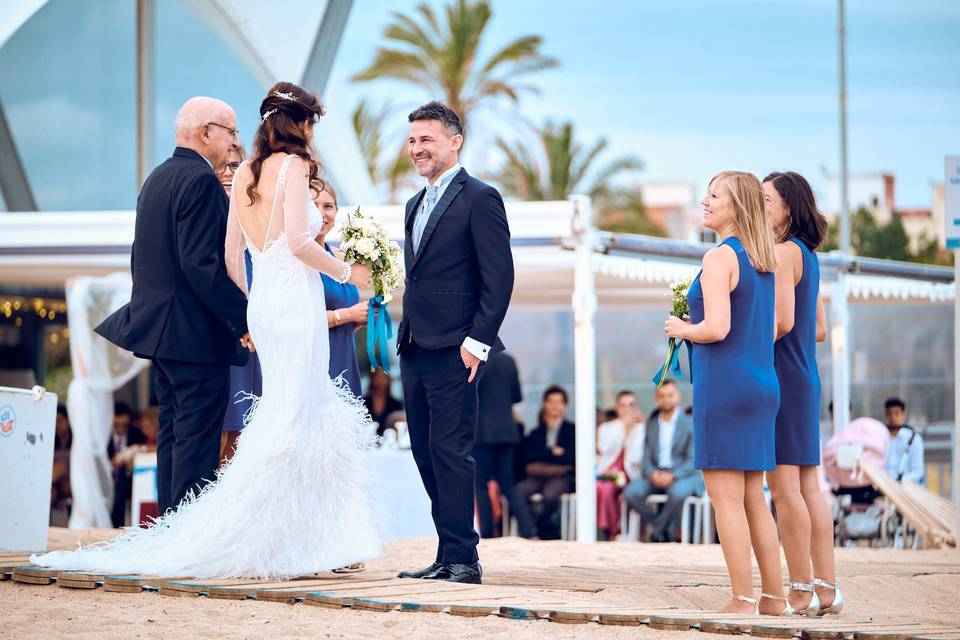 Ceremonia en terraza