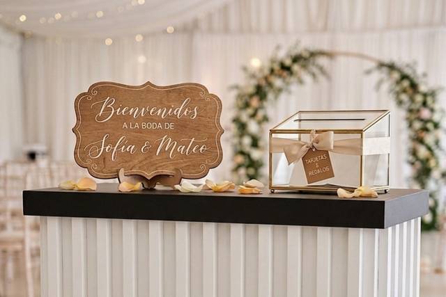 Carrito recepción boda