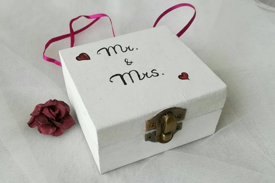 Caja para anillos Mr & Mrs