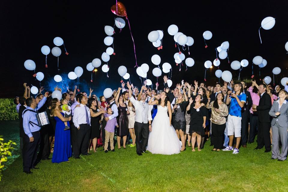 Suelta de los deseos para boda