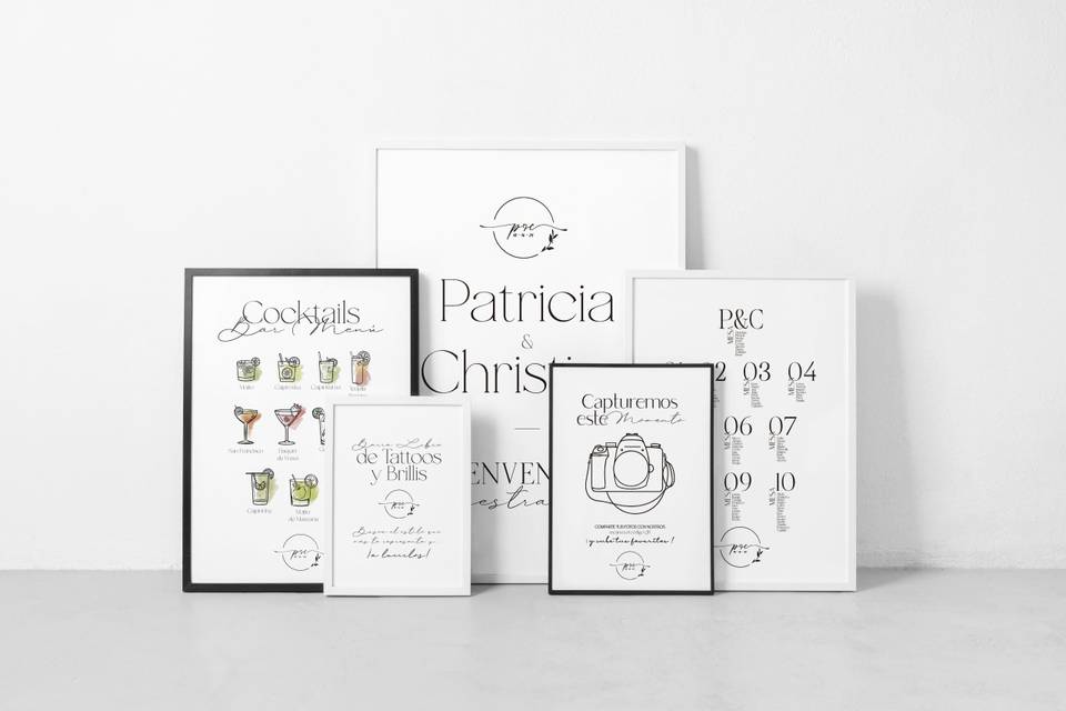 Cartelería Boda