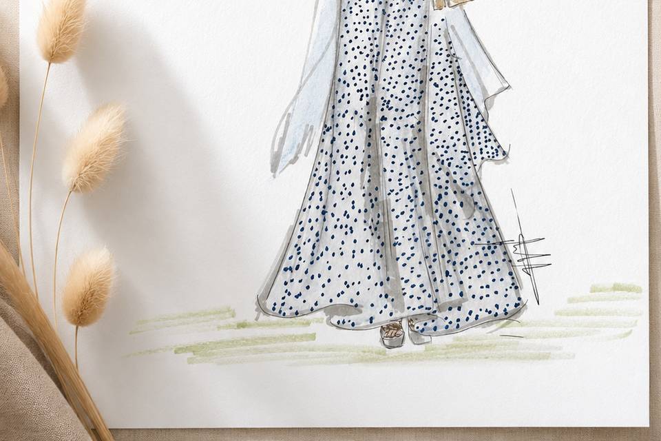 Ilustración y caligrafía boda