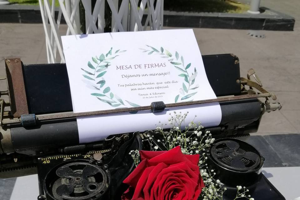 Mesa de firmas