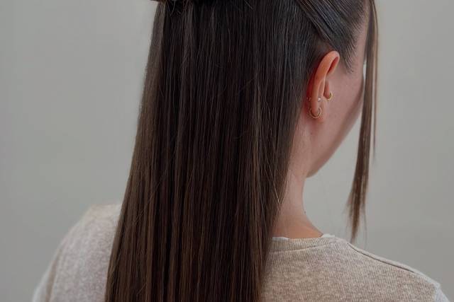 Semirecogido clean look