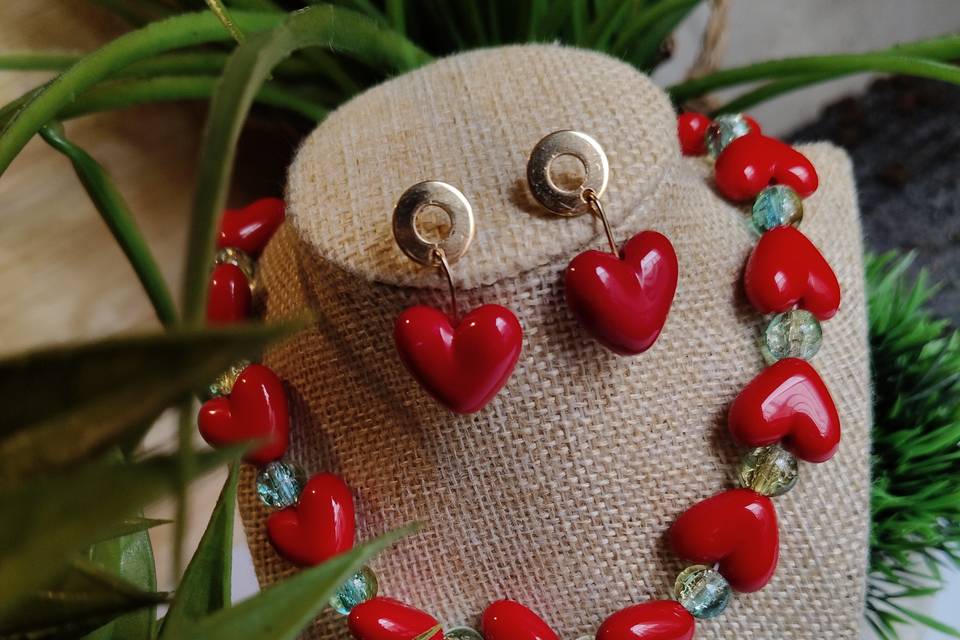 Collar y pendientes