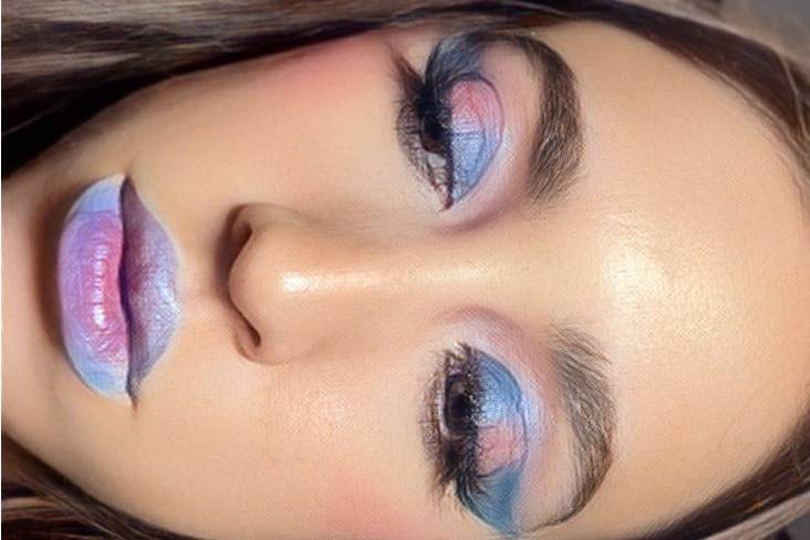 Maquillaje colorido