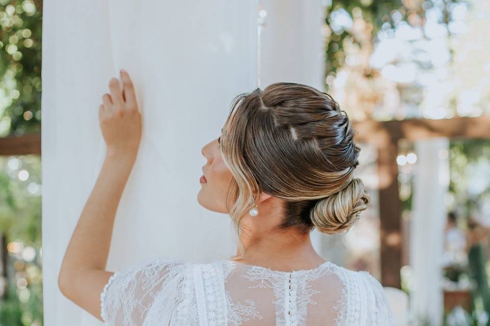 Peinado de novia fresco