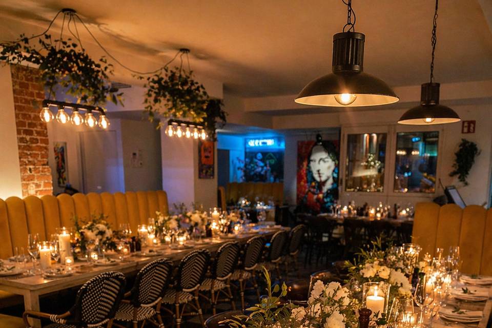 Una sala contemporánea