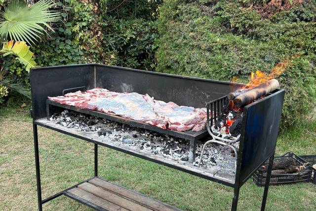 Asado en proceso