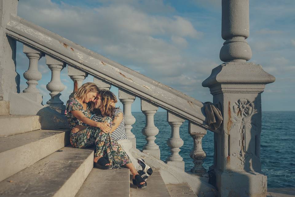 Amor en las escaleras