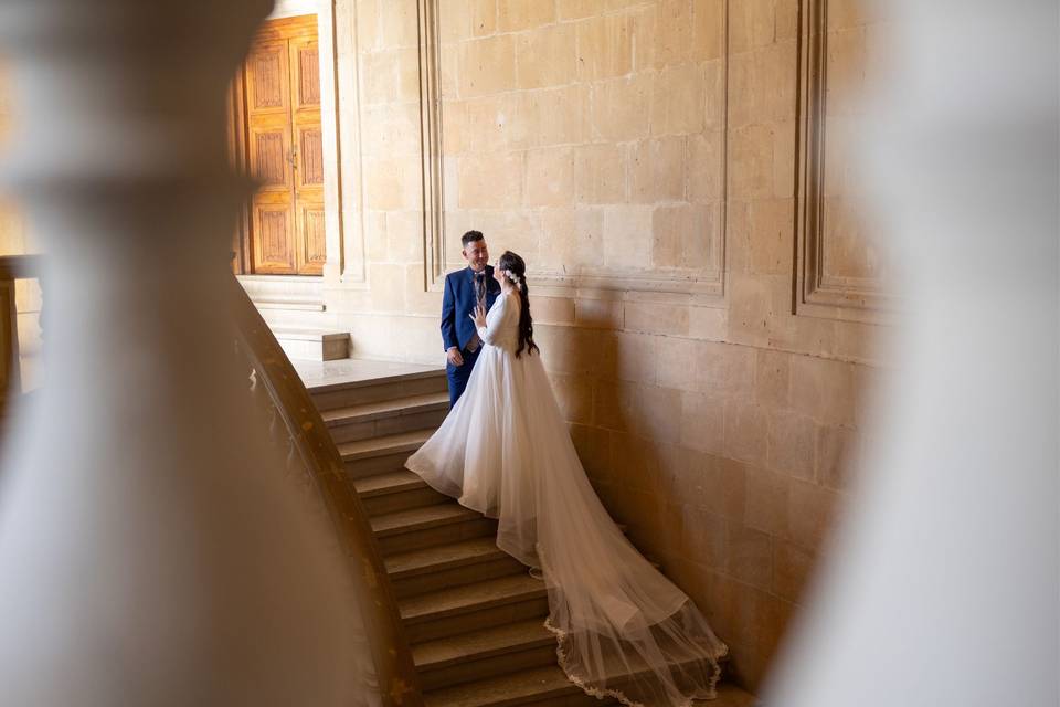 Escaleras del Palacio Carlos V