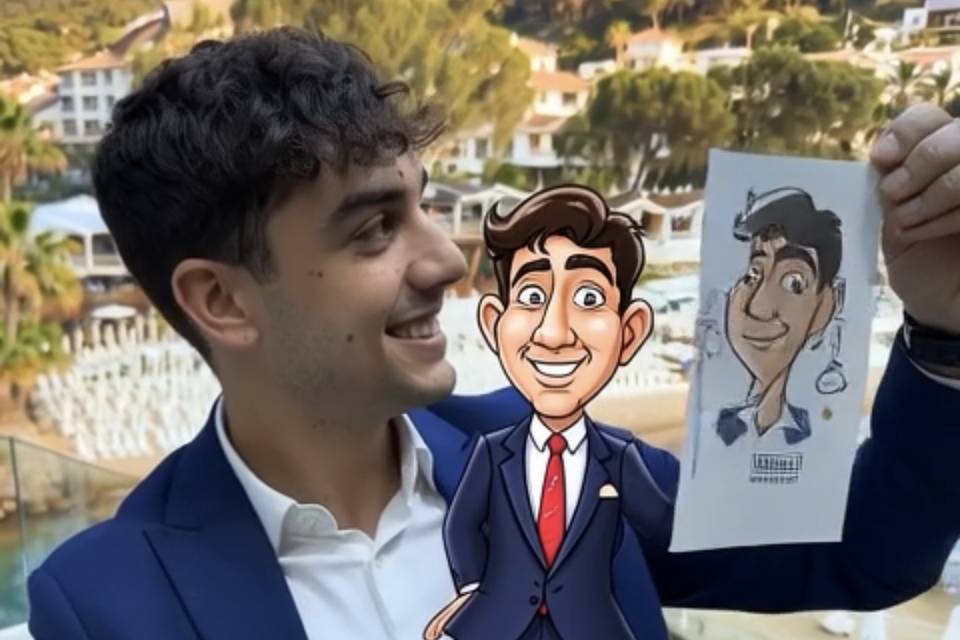 Caricaturista animado madrid