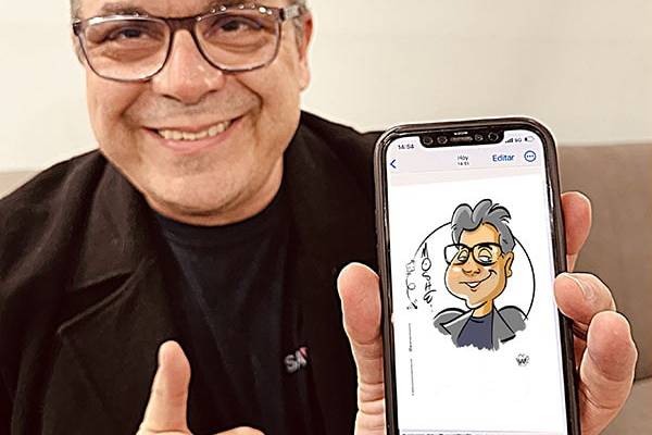 Caricaturista digital en vivo