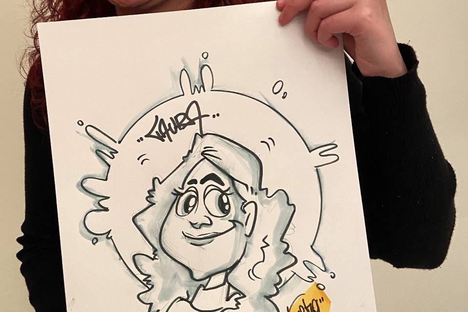 Caricatura en papel