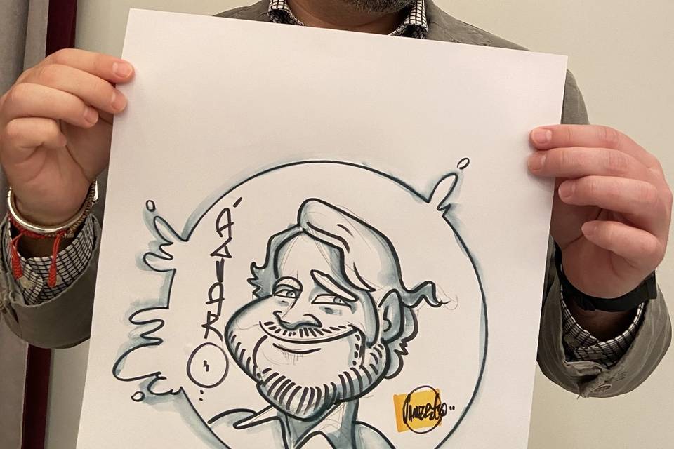 Dibujo en directo en papel