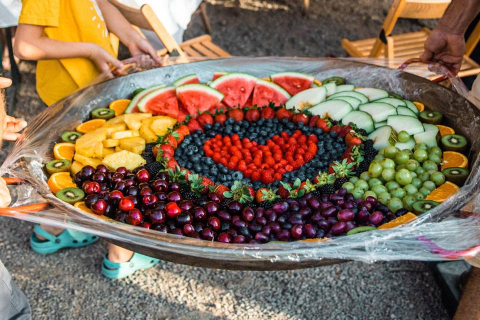 Una super paella de fruita