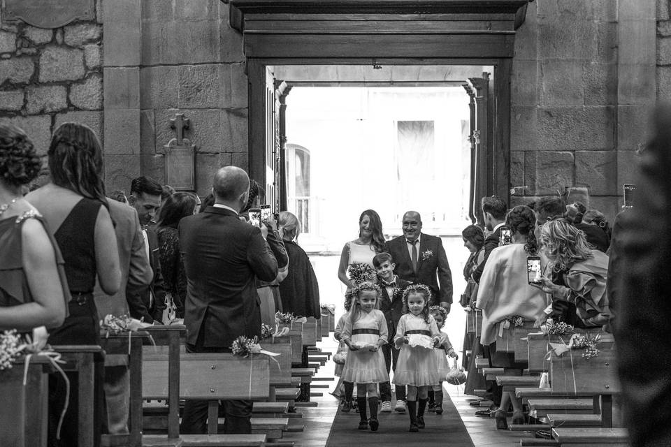 Preparación de los novios