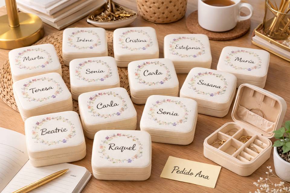 Joyeros personalizados