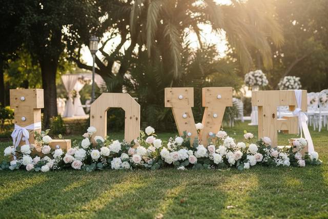 Decoración para bodas - Letras