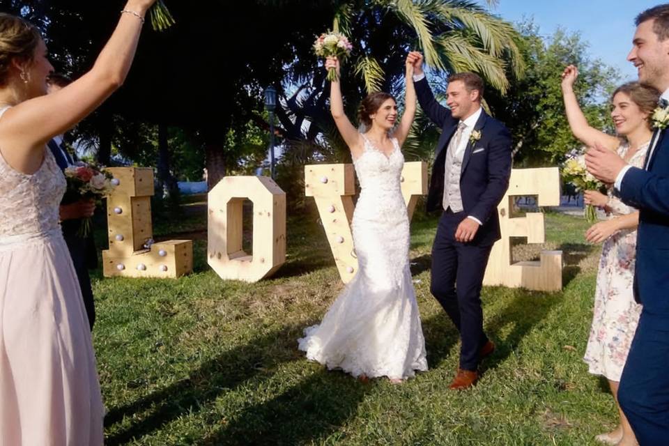 Decoración para bodas - Letras
