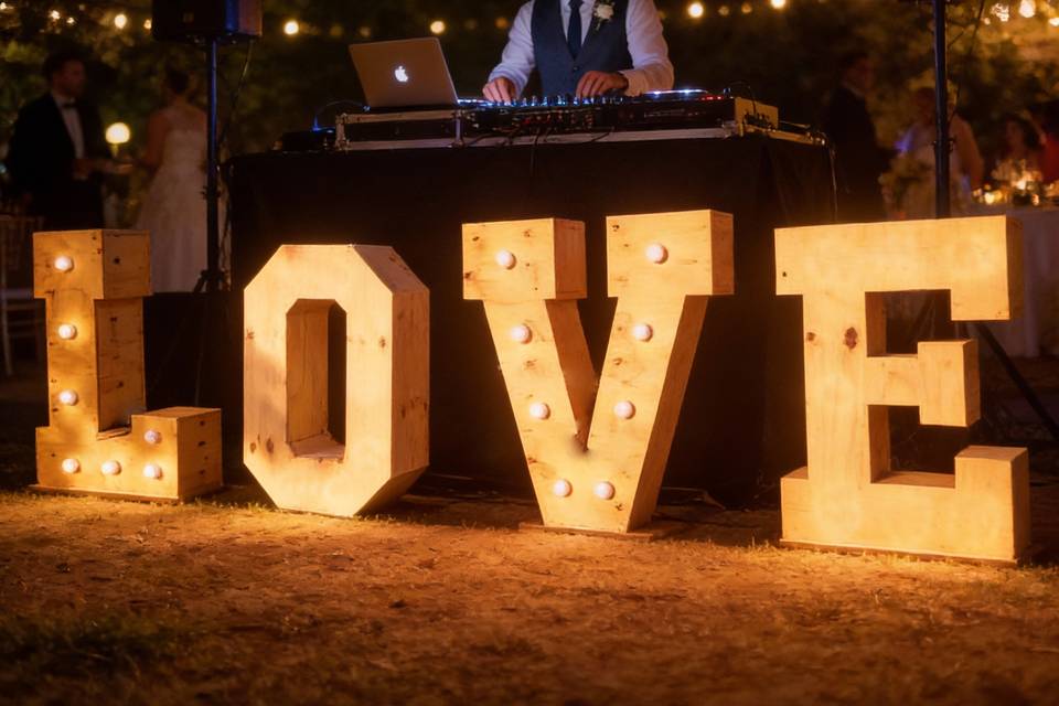 Decoración para bodas - Letras