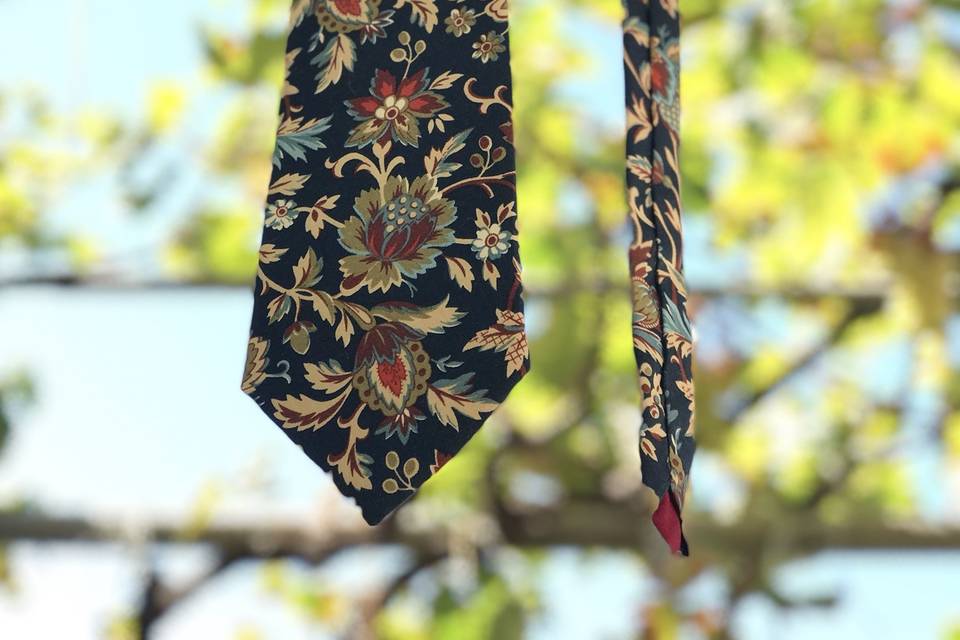 Corbata floral
