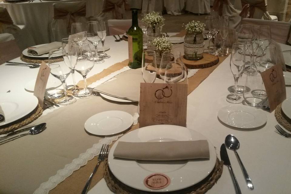 Detalle banquete