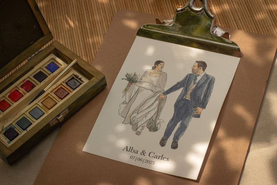 Ilustración para bodas