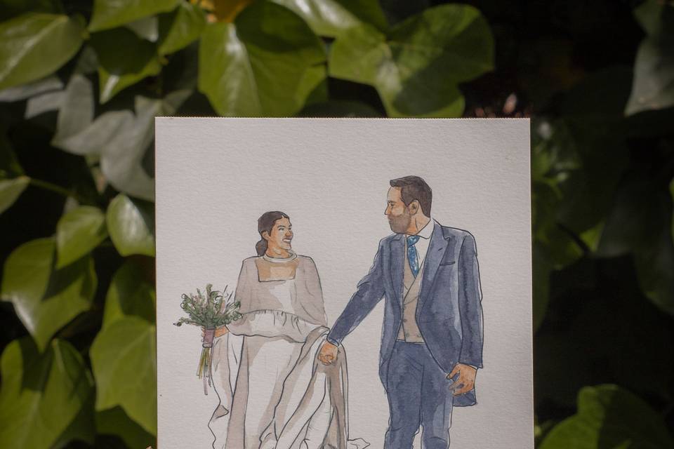 Ilustración para bodas