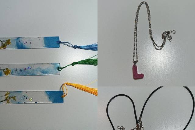 Bisutería y accesorios resina